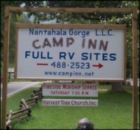 Camp Inn - Full RV Hookups in the Nantahala Gorge.